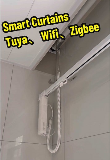 Smart Curtains Electric Track & Lift System for Villas — Tuya WiFi Zigbee