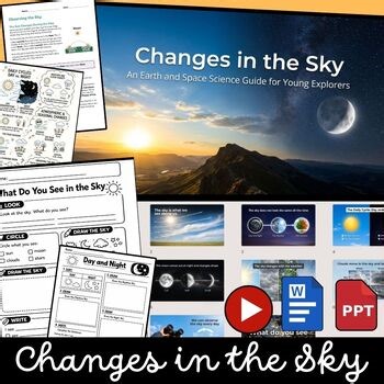 Changes in the Sky Activities Worksheets Science Unit Day Night Weather Seasons