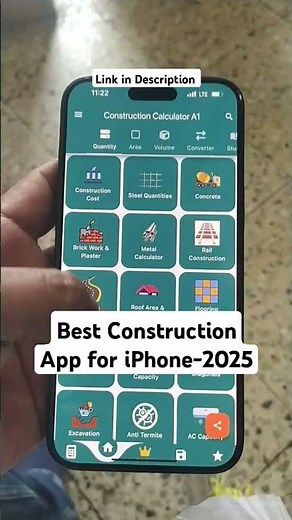 Best Best Construction Calculator app for iPhone #construction #constructioncalculatorapp #iphone