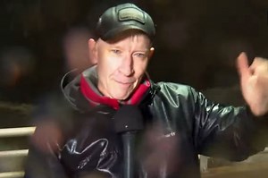 Watch CNN's Anderson Cooper get hit by flying debris during Hurricane Milton coverage