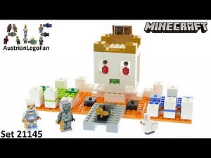 Lego Minecraft 21145 The Skull Arena - Lego Speed Build Review