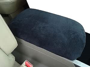 Car Console Covers Plus Handmade in USA Designed for Honda Accord 2018-2026 Fleece Auto Armrest Center Console Cover Protector Black