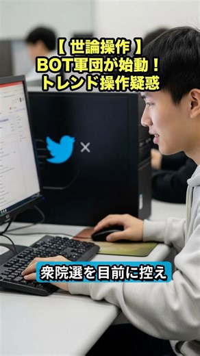 [Election manipulation] Just before the House of Representatives election, a mysterious group of ...