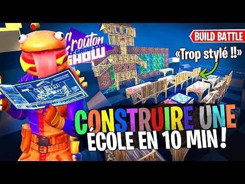 Build the best school in 10 minutes! Build Battle with Team Crouton on Fortnite Creative