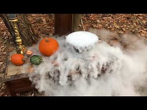 How to make Dry ice fog HALLOWEEN