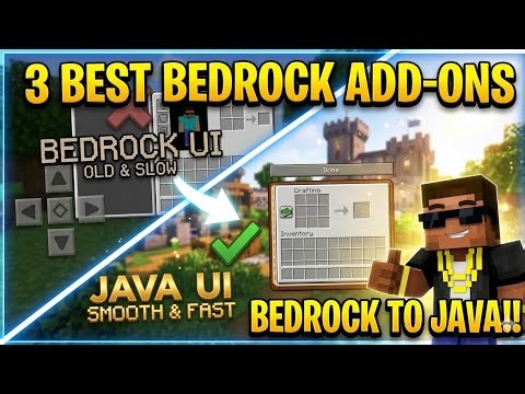 Top 3 mode to change Minecraft bedrock edition to java edition 😱