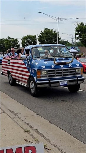 Dodge Ram Van Custom Convertible Drive By Engine Sound Woodward Dream Cruise 2025