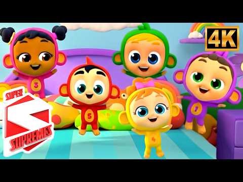 Five Little Monkeys Song | Kids Nursery Rhyme & Fun Learning Video