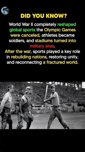 How World War II Changed Sports Forever | The War That Reshaped Global Games #shorts