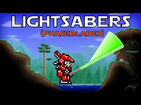 LIGHTSABERS in Terraria! ♦ How to Craft the Phaseblade & Phasesaber