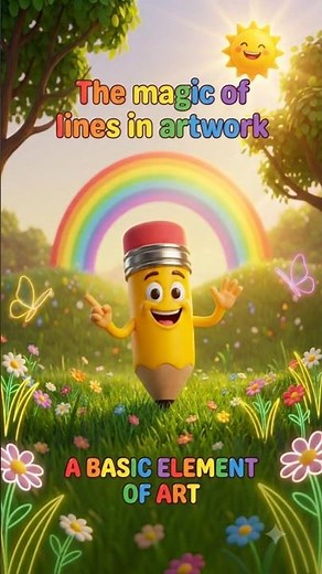How a Dot Becomes a Line ☀️ | Learn the Second Element of Art | Kids n Teens