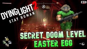 The secret E1M1Easter Egg Doom level in Dying Light 2
