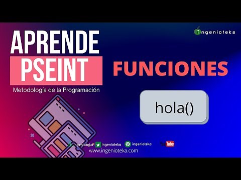 👽20: ¿Cómo crear FUNCIONES con pseint? | ‪@Ingenioteka‬ #pseint