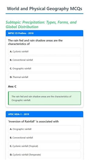 Precipitation: Types, Forms, and Global Distribution