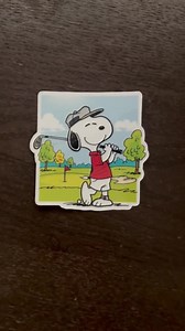Snooop Golfing Sticker | Peanuts Golf Decal | Cute Golfer Dog Art | Sports Fan Gift | Cartoon Golf Course Vinyl | Peanuts Lover Accessory - Etsy