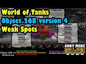 World of Tanks Object 268 Version 4 Weak Spots