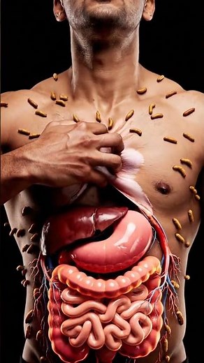 3D Digestive Systems Animation | Eating Food Through Human Anatomy #digestion #shortvideo
