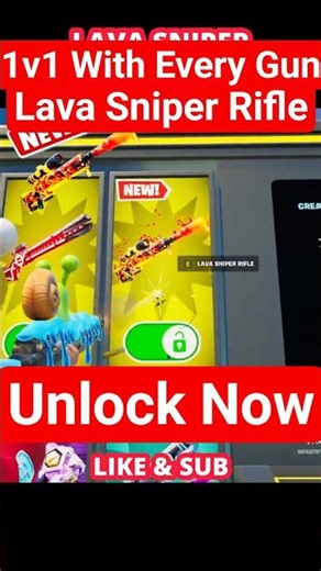 I LEAKED LAVA SNIPER RIFLE in 1V1 With Every Gun FORTNITE @hivecr8 hivercr8