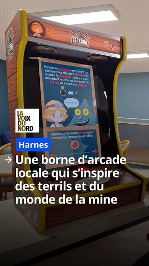 Julien Deschauwer, créateur de Méta-Jeux, présente "Le Terril", une borne d'arcade bien locale qui résonne fortement avec le passé minier de la région. https://l.lavoixdunord.fr/h4K | La Voix du Nord