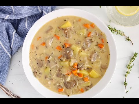 Creamy Oyster Mushroom Soup