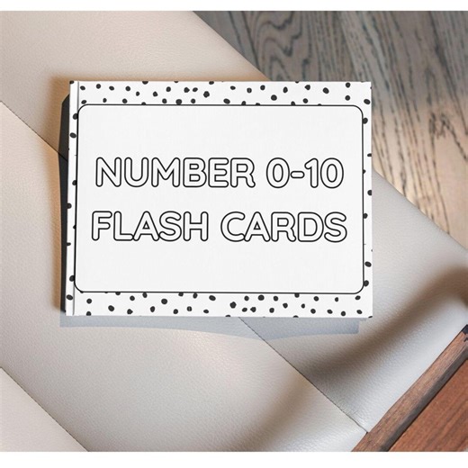 Number 0-10 Flashcards (digital Download) - Etsy