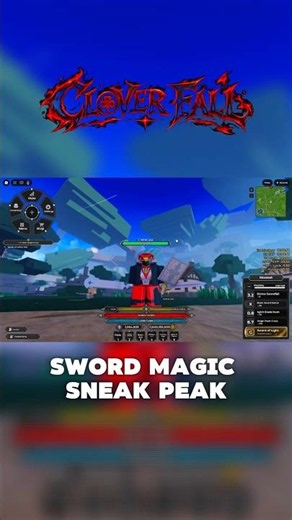SWORD MAGIC GRIMOIRE SNEAK PEAK IN CLOVER FALL #cloverfall #licht #roblox #blackclover #robloxgames