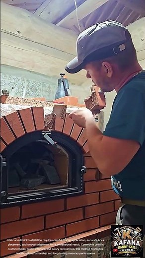 Professional Brick Arch Installation Around Fireplace Insert | Masonry Craftsmanship