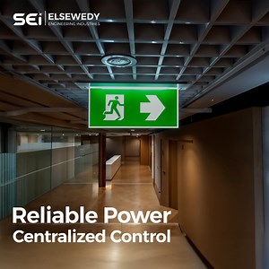 Ensure reliable emergency lighting with our Central Battery System (CBS) powered by ABB. Get consistent backup power when it matters most. Explore more: https://shorturl.at/nwf8M احصل على إضاءة طوارئ موثوقة مع نظام البطاريات المركزية من ABB. يوفر حماية مستمرة أثناء انقطاع التيار الكهربائي. أكتشف المزيد: https://shorturl.at/nwf8M | ElSewedy Engineering Industries SEI
