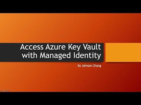 Access Azure Key Vault with Managed Identity
