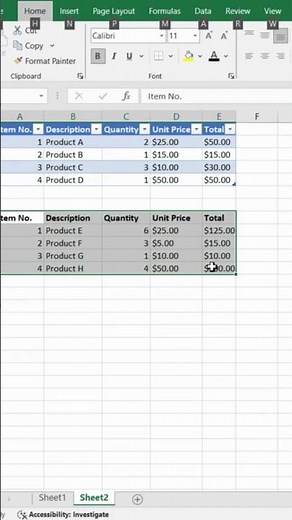 Excel Table Formatting Tutorial: Create and Format Tables Like a Pro! 📊🔍 #excel