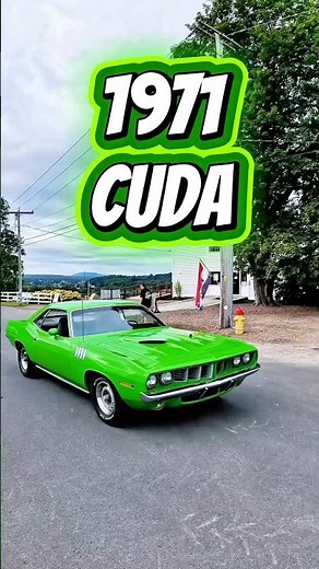 1971 Plymouth Cuda in RARE Sassy Grass Green! #mopar