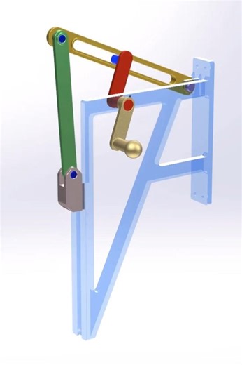 Crank and Slotted Lever Quick Return Mechanism ⚙️ #shorts