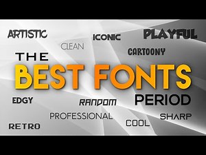 Top 50 Best Fonts For Designers & Creators On YouTube