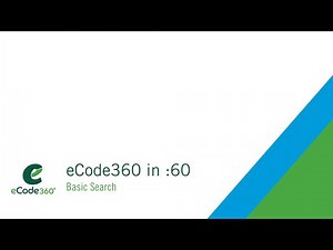 eCode360 in :60 - Basic Search