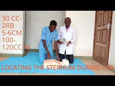 STERNUM LOCATION DURING CPR