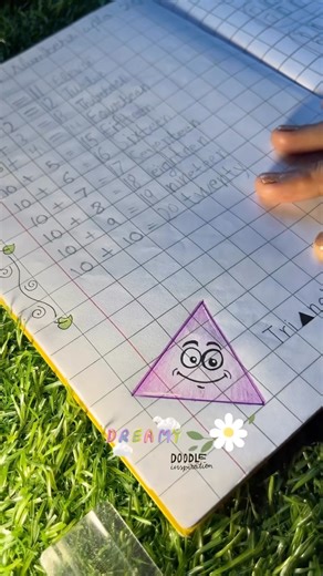 “Homework + Fun = Creative Triangle Drawing! 🔺✨” #cover
