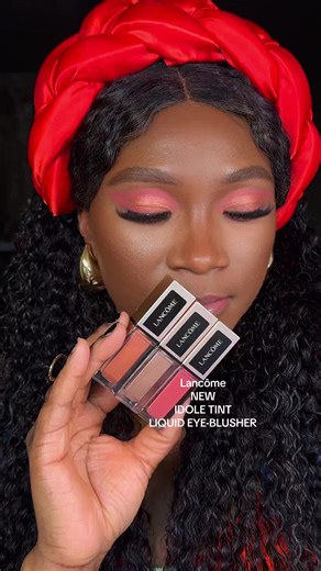 so much versatility with the new @Lancôme Idole Tint liquid eye blusher's my mew obsession 🤩 #lancomepartner #lancome #liquideyeshadow