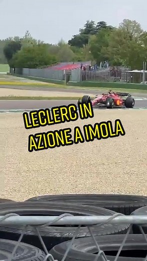 Charles #Leclerc in azione a Imola per i test Pirelli #F1 #TikTokMotori