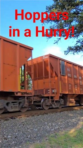 Fast Moving Hopper Trains Compilation!!