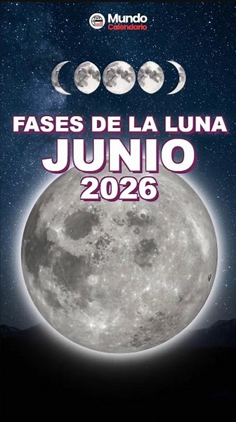🌕🌗🌑 Moon Phases – June 2026 🌑🌗🌕
