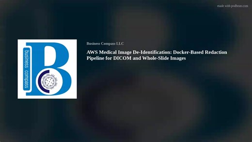 AWS Medical Image De-Identification: Docker-Based Redaction Pipeline for DICOM and Whole-Slide Images https://knowledge.businesscompassllc.com/aws-medical-image-de-identification-docker-based-redaction-pipeline-for-dicom-and-whole-slide-images/ Medical imaging in healthcare generates massive amounts of sensitive patient data that requires careful protection before sharing or research use. AWS medical image de-identification offers a scalable solution through cloud-based processing pipelines that