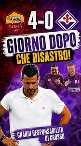 I PROBLEMI SONO ENORMI” 😱 ROMA-FIORENTINA 4-0: GROSSO SOTTO ACCUSA! #calcio