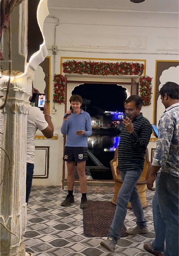 Karaoke Party Celebration at a Pushkar Hotel