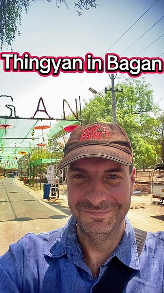 Thingyan Festival Celebrations in Old Bagan