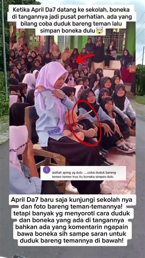 April Da7 kunjungi Sekolah Boneka jadi pusat perhatian! #shorts #aprilda7 #artisviral #viral #fyp
