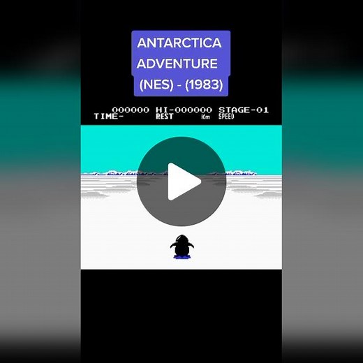 Antarctica Adventure NES Gameplay 1983