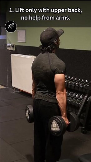 Do THIS For BIGGER Traps 🔥 Standing Dumbbell Shrugs Correct Form ✅