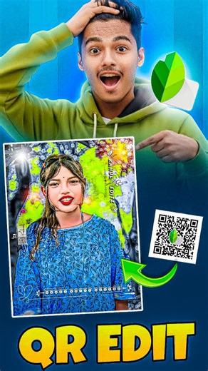 PHOTO EDITING TRICKS on Instagram: "✨ अब Normal Photo पुरानी बात! 1 Click Snapseed QR से बनाओ वायरल फोटो 🔥 #snapseedqrcode #snapseededit #1clickediting #viralphotoedit #snapseedreels #editingreels #instagramreels #snapseedtipsandtricks #reelsviral #mobilephotoediting #trendingsnapeed #editinghack #reelsinstagram #explorepage #snapseedmagic snapseed qr code editing, viral edit, qr preset, snapseed reel edit, photo editing hack, mobile preset qr, trending photo editing, snapseed 1 click, qr style