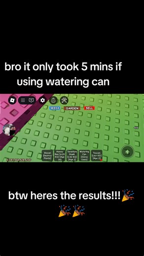 foil method (it's actually so OP it only took 5 mins w watering can)