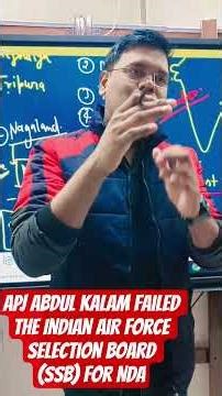 APJ Abdul Kalam failed the Indian Air Force Selection Board (SSB) for NDA #nda#ss #viral #trending #